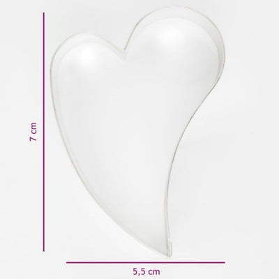 Dekoratiivne süda metallvorm 7cm