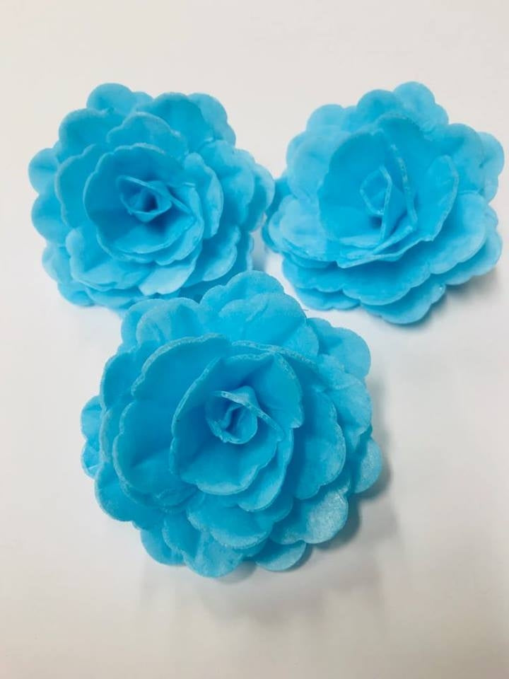 Vahvlist hiina roos sinine (70mm) 3tk
